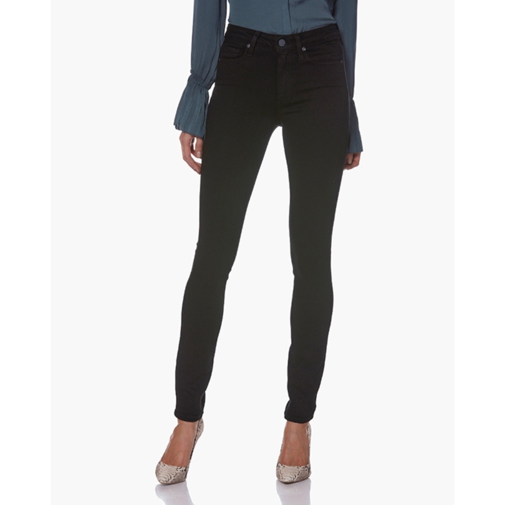 Paige Hoxton HighRise Ultra Skinny - Black Shadow